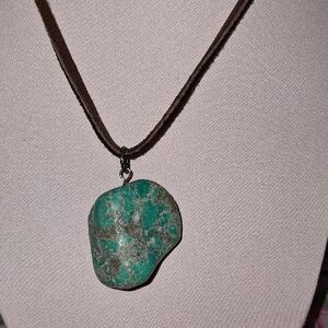 Turquoise Stone Pendant Necklace